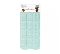 Moule en silicone pour 12 mini-tablettes de chocolat - ScrapCooking Multicolore