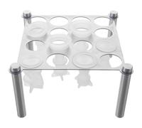 Moule Silicone Pièces d'Échecs avec Support Inox 16 trous | Rangement Stable, Moulage Multi-Tailles, Acier Inoxydable et Silicone, pour Ateliers t Petites Séries