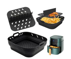 Moule Silicone pour Air Fryer Ninja et COSORI avec séparateur réutilisable compatible Philips Tefal et Instant Vortex pour cuisson simultanée