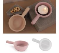 Moule Silicone Résine Époxy pour Bougies, Moule Résine, Silicone Résine Époxy, Bougie Silicone avec Poignée, Savon DIY, Résine pour Déco Maison & Artisanat DIY