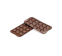 Moule silicone Silikomart SCG21 Choco Macaron Marron 24x11x1,8 cm