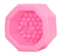 Moule Silicone Trois Dimensions Nid d'Abeille, Moule DIY Flexible et Antiadérent, 8cm Rose - Résistant Haute Température, Usage Polyvalent Pâtisserie et Savon