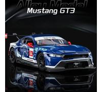 Moulé sous pression 1/24 Ford Mustang GT3 alliage voiture de course modèle Collection Miniature Voiture petit ami cadeau d'anniversaire décor à la maison jouet véhicule With box