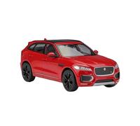 Moulé sous Pression 1:24 pour L'échelle Jaguar F-Pace Fpace Simulation Alliage SUV Modèle De Voiture Collection De Fans Affichage Décoration De La Maison Ornements en Métal Jouets Non RC(Rouge)