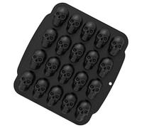 Moule squelette - plateau en silicone en forme de crâne 3D, moule de four antiadhésif, créateur de bonbons créatifs, texture douce et flexible réutilisable | Machine pour gommeuses au brin