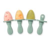 Moule sucettes glac es en silicone PrimaStella - Sans BPA - Lavable au lave-vaisselle - 4 mois et plus - Anneau de dentition vert sauge