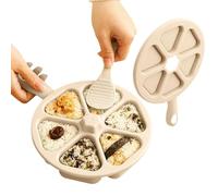 Moule Sushi Triangle Presse à Onigiri Triangulaire 6 Alvéoles avec Poignée