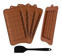 Moule Tablette Chocolat,Moule à Chocolat en Silicone,Moules à Chocolat en Silicone, Moule Tablette Chocolat pour Moule Cake Factory pour Bonbons, Gelées, Chocolats Carré Moule à cire