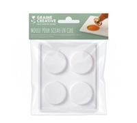 Moule silicone pour sceaux de cire - 4 empreintes