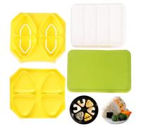 Moule triangulaire à oniggiri - Moule à sushis, kit de presse à boules de riz | Outil de façonnage de boules de riz de cuisine, kit de préparation de sushis maison pour sandwichs faits maison, boules