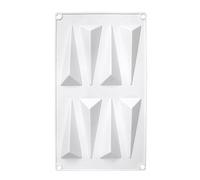 Moule triangulaire en silicone en forme de losange pour pâte à sucre, décoration triangulaire en losange