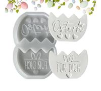 Moule Œufs de Pâques | Démoulage Facile Lapin Réutilisable,Moulages Pâques Fabrication Bougies | pour Résine Plâtre Décoration Fêtes Loisirs Créatifs Adultes
