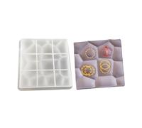 Moule unique en silicone, moule à cubes d'eau, plateau à perles, matériau de moulage, moule à sous-verre, coque en résine époxy