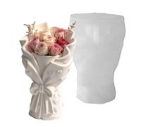 Moule vase à fleurs Forme artisanale jardinière florale | Moule silicone pour pot de fleur bougie motif nœud et cœur Pour béton argile ciment plâtre résine mariage fête J-5835-1