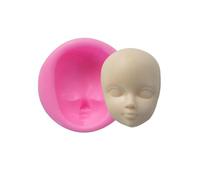 Moule Visage - Ḿoule V́isage 3D En Silicone, M̀oule V̀isage De Adorable, Moules Tête Ďe Bébé Én Śilicone, Outils Đe Décoration D́e Gâteaux Èn Fondant, Ḿoules Ên Šilicone Pour Chocolat, Bonbons,