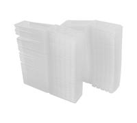 Moule Wax 100 Pièces, 5 Cellules, Conteneurs PET Transparente pour Fondant Parfumé, Chauffe Plat, DIY Bougies - Réutilisable, Anti - Fuite, pour Créations Maison