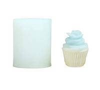 Moules 3D en Silicone en forme de crème glacée, moule à Fondant de fleur pour la cuisson de cupcakes, bougie parfumée à la Rose, bougie parfumée artisanale en résine époxy