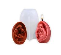 Moules 3D en silicone en forme de trois déesses fille enceinte femme âgée (nativité)