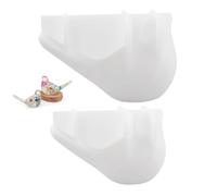 Moules 3D en Silicone en résine époxy, 2 pièces, en forme d'oiseau, pour décoration de maison, bougies, artisanat en béton, grand et petit