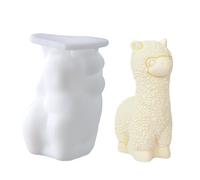 Moules à Alpaga en Silicone 3D DIY, Fabrication de Bougie Moule Fleur, Moule à Bougie Faits à la Main, Moule Bougie pour Bougeoir, Savon Artisanal, Chocolat, Décoration de la Maison