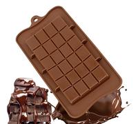 Moules à barres de chocolat - Moule à choccolat en silicone à dégagement facile | forme de gaufre | Moule à bonbons fondant réutilisable, pour la cuisson de la gelée de chocollat, cuisine et ménage