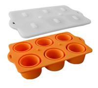Moules à bâtonnets en silicone - Moule à en silicone avec 6 cavités - Multifonction pour l'été, forme créative, moules pop pour congeler pour l'été chaud