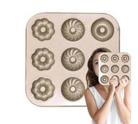 Moules à beignets pour la cuisson | Plateau anti-adhésif résistant aux hautes températures - Plateaux à beignets pour la cuisson - Pour le four et la préparation du petit-déjeuner et la fabrication de