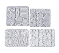 Moules À Bijoux En Époxy Boucles D'oreilles À Faire Soi-même Pendentif Suspendu Décoration Plusieurs Styles Miroir Irrégulier Moule En Silicone Moules À Pendentif En Résine Pour La De