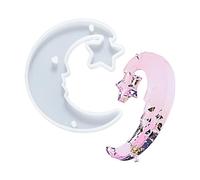 Moules À Bijoux En Silicone Réutilisables Moules À Pendentif Papillon Étoile Lune Soleil Pour Breloques Fournitures D'artisanat Butterfly Star Sun Silicone Molds