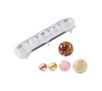 Moules à billes en silicone pour résine, moules réutilisables avec 5 diamètres différents pour décorations, démoulage facile