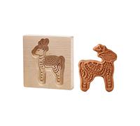 Moules à biscuits 3D en bois - Formes à biscuits en bois-emporte-pièces pour enfants emporte-pièces découpoir à biscuit la pâtisserie, tampon à biscuit pain pour Pâques, Halloween, Thanksgiving, Noël