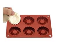 Moules à biscuits au chocolat rond, poêle à biscuits ronds | Mampla de gélatine à 6 cavités, moule de savon, moule sans bâton pour biscuits, bonbons, savon, cupcakes, pudding, gelée