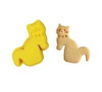 Moules à biscuits créatifs en forme de chats pour la cuisson, conception en plastique robuste de qualité alimentaire, facile à utiliser pour les maisons, la cuisine, accessoires de cuisson sur le des