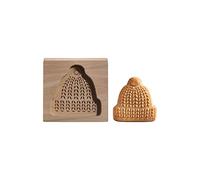 Moules à Biscuits en Bois 3D Sculpté à Motif Fleur Halloween Citrouilles Moule à Pâtisserie Alimentaire pour Gâteau de Biscuit pour Cuisine, DIY, Décoration Artisanale Enfants et Adultes