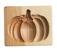 Moules à biscuits en bois, emporte-pièce 3D citrouille, moules de cuisson de biscuits sandwich, outils cuisson décoration artisanale gaufrage pour Halloween, Thanksgiving, Noël.
