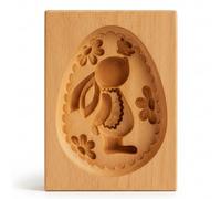 Moules à biscuits en bois, moule à biscuits polyvalent en forme de lapin d'œuf de Pâques pour, fondants, gâteaux lune et décorations pâtisserie, timbres