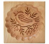 Moules à biscuits en bois, moule à sablés sculptés en 3D, tampons biscuits antiadhésifs de 3.9 pouces, réutilisables pour la cuisson de