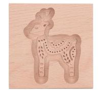 Moules à biscuits en bois, moule sculptés, coupe-biscuits de cuisine, pain d'épice, presse, gaufrage, petit faon