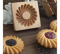 Moules à biscuits en bois - Moules à biscuits en bois - Moules à pâtisserie lisses sans bavures - 3D - Outils de cuisson - Accessoires de cuisine - Moules à pastilles pour biscuits, chocolat, muffins