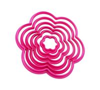 Moules à biscuits en forme d ' étoile et de cœur, rudiments de cuisine, de qualité alimentaire, Substance ABS créative, artisanat du sucre, consommables, outils de décoration de gâteaux, 6 pièces