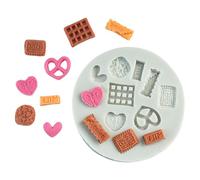 Moules à biscuits en silicone efficaces et conviviaux avec forme miniature pour la pâtisserie des enfants et la préparation des desserts de fête Moules en silicone pour un usage domestique