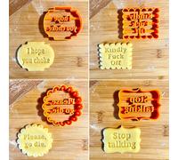 Moules À Biscuits Et Timbres À Cookies Avec Bons V¿Ux, 4 Pièces, Nouveauté, Outils De Pâtisserie, Pour La Cuisson Du Fondant, 2021