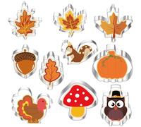 Moules à biscuits lavables au lave-vaisselle - Matériaux en acier inoxydable - Moules à dessert pour une découpe précise - Moules à biscuits de Thanksgiving