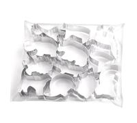 Moules à Biscuits pour Fêtes, 12 Formes en Acier Inoxydable pour Découpe de Fondant, Outil Antiadhésif pour Préparation de Pains, Pâtisseries, Chocolat et Viennoiseries