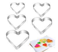 Moules à Biscuits pour Fêtes | Moule à Biscuits en Forme de Cœur - Formes Anti-Adhésives pour Fondant Saint-Valentin,Anniversaire Mariage Fête des Mères