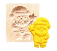 Moules À Biscuits Pour La Cuisson - Ustensiles De Cuisine En Bois Père Noël Et Bonhomme De Neige,Découpeur de Moules à Biscuits de Fêtes Outils pour Desserts | pour Sablés Gâteau Pâtisserie Dessert Ma