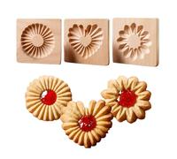 Moules À Biscuits Pour La Pâtisserie | Outils de Pâtisserie Réutilisables en Bois,Moule À Beurre Gravé Pour Cuisine,Pour Snacks Shortbread Chocolat Gâteau Sucre Cours De Cuisine Barre Noël Halloween