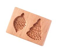 Moules à biscuits rétro robustes en bois naturel avec surfaces lisses et antiadhésives pour la fabrication de biscuits et de desserts créatifs