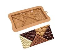 Moules à bonbons au chocolat | Moules flexibles et antiadhésifs pour barre de chocolat profond, pour la maison, la cuisine, les fêtes, les activités des enfants, les travaux manuels