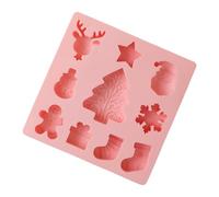 Moules à bonbons de Noël en silicone | Moule à 10 cavités en silicone pour les amateurs de bonbons, caramels, desserts, planificateurs de fête, cuisine, événements scolaires, chefs pâtissiers